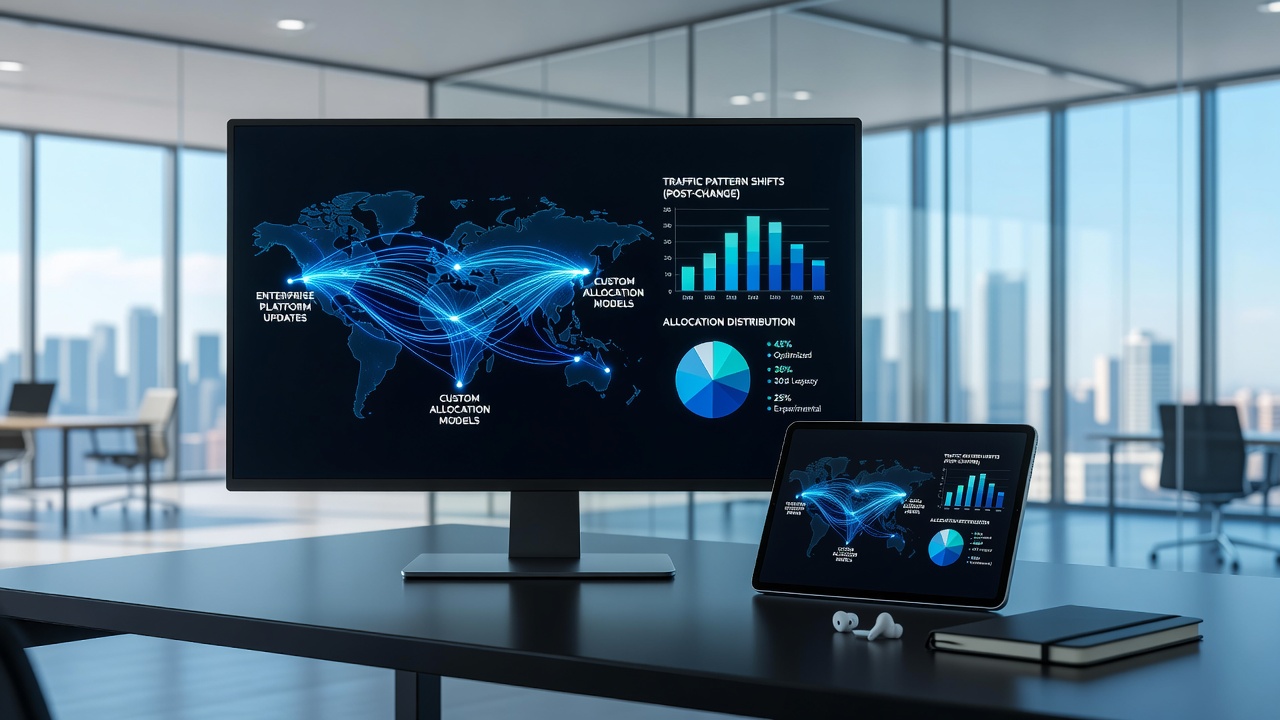 Analyzing Traffic Pattern Shifts After Enterprise Platform Changes Through Custom Allocation Models